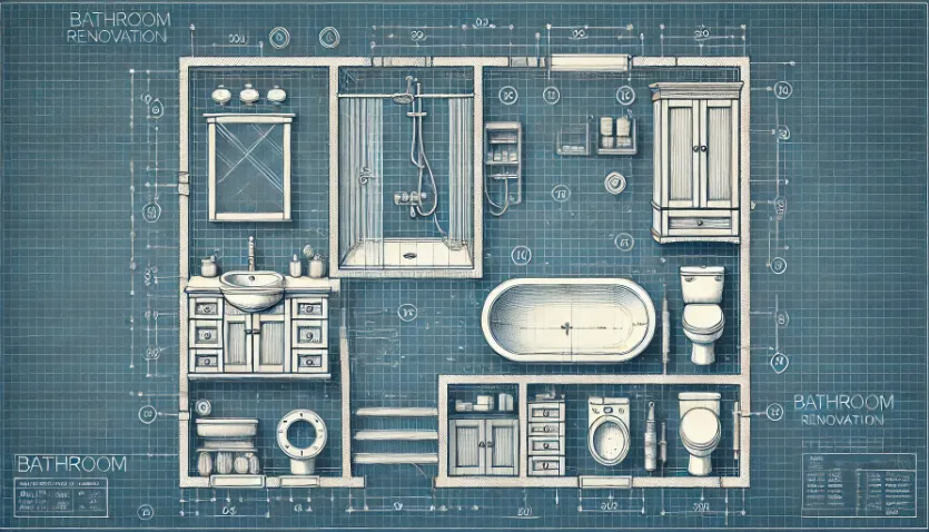 план ремонта ванной комнаты