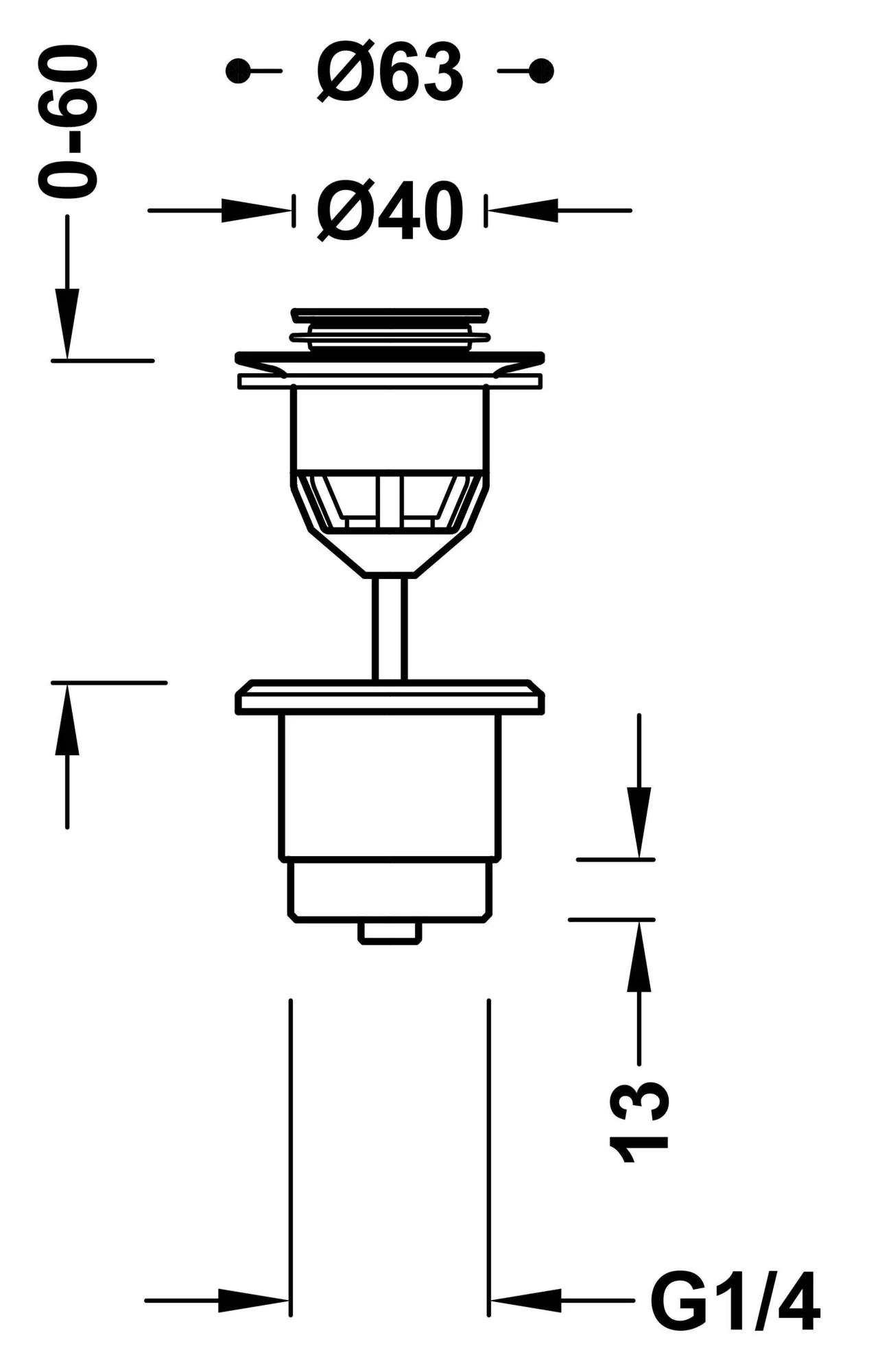 Донний клапан Tres 24284002
