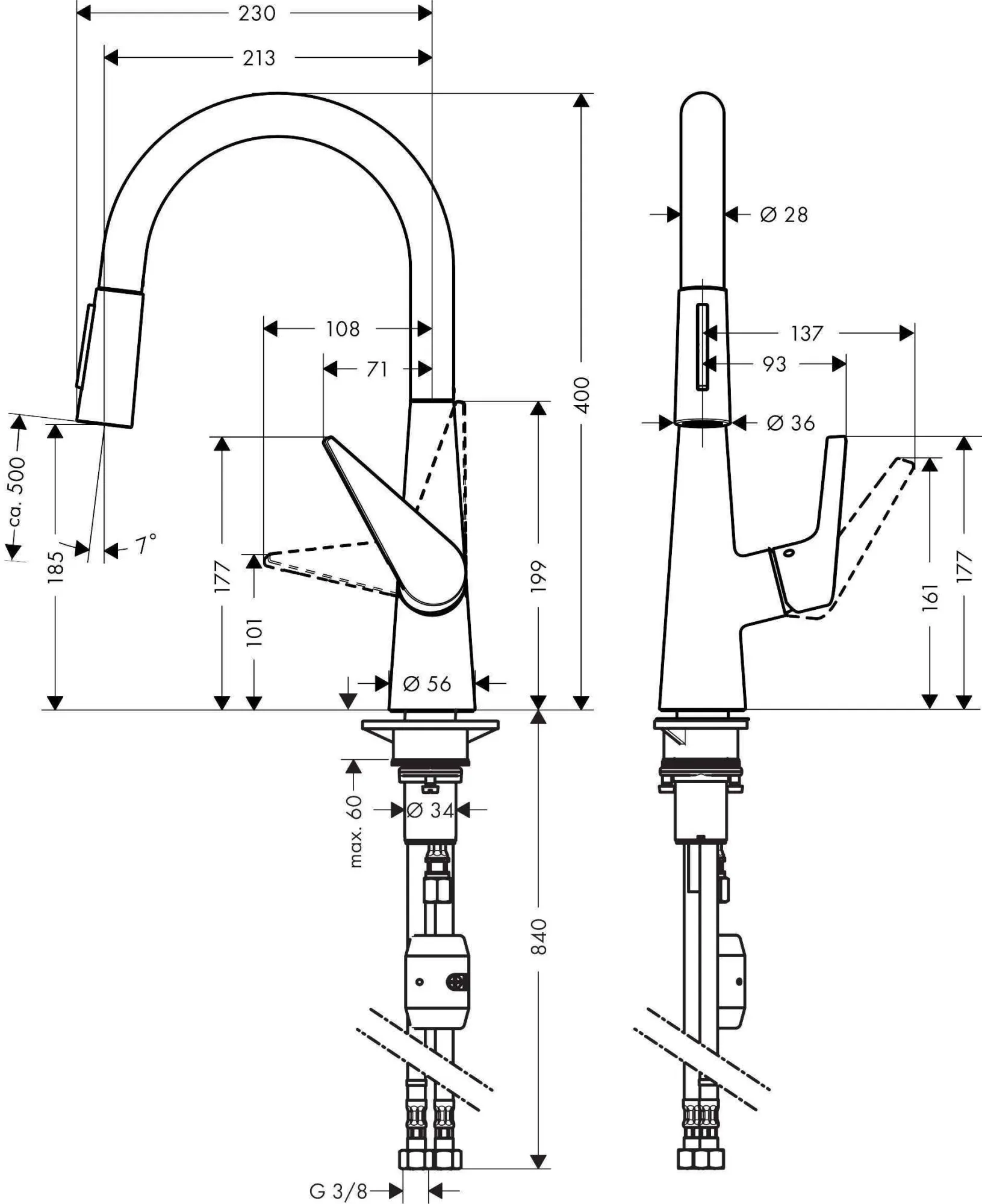 Змішувачі для кухні Talis M51 Hansgrohe 72813800