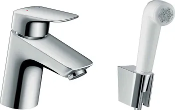 Смеситель на умывальник с гигиеническим душем Hansgrohe Logis 71290000