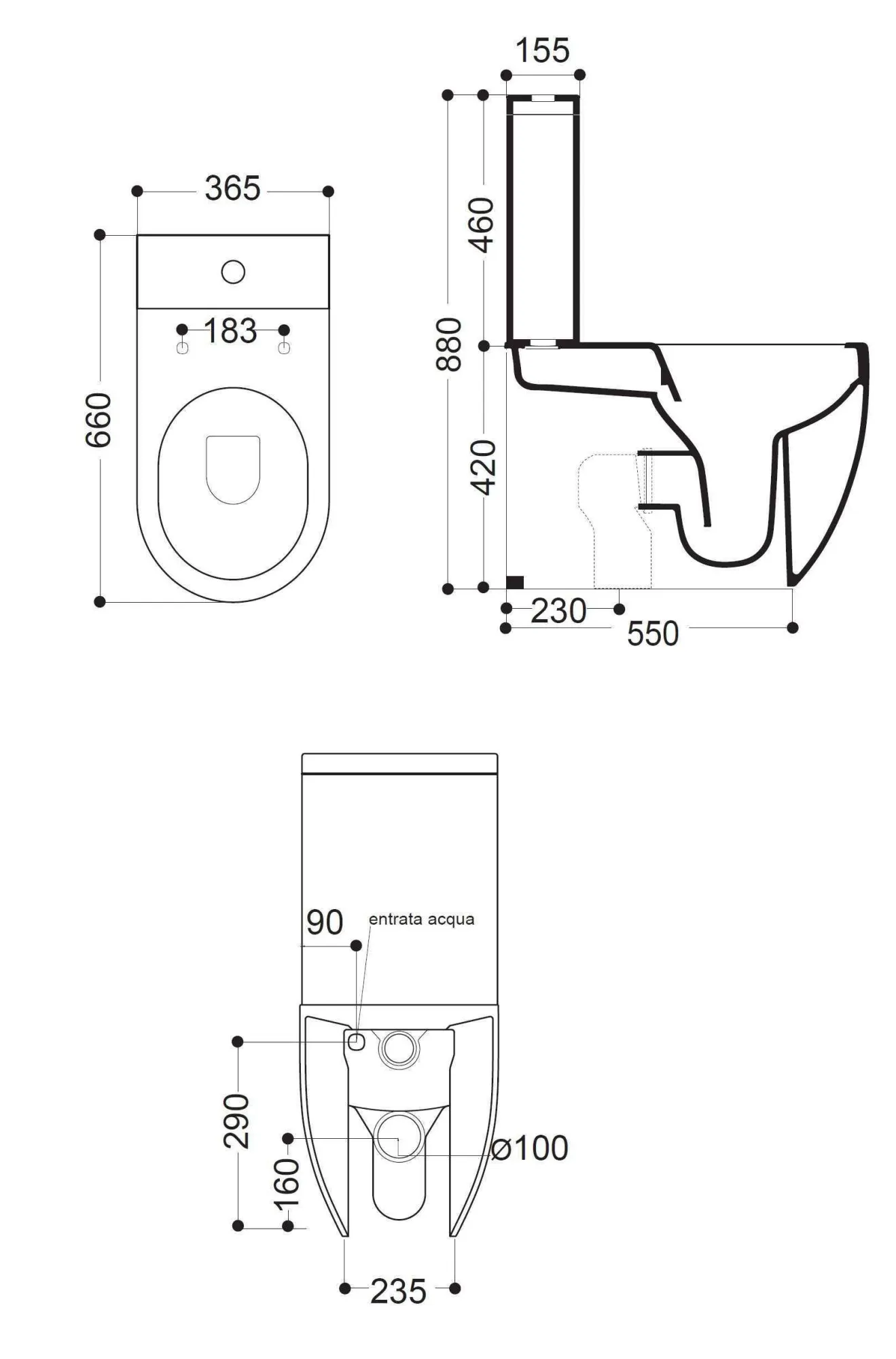 Унітаз підлоговий AXA Glomp 0201307