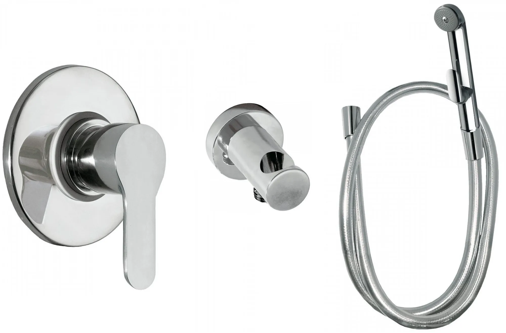 Набор: Змішувач з гігієнічним душем Tres №3