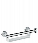 Поручень Comfort з поличкою і утримувачем для душу Hansgrohe Unica 26328400 - Hansgrohe Поручень Comfort з поличкою і утримувачем для душу Hansgrohe Unica 26328400